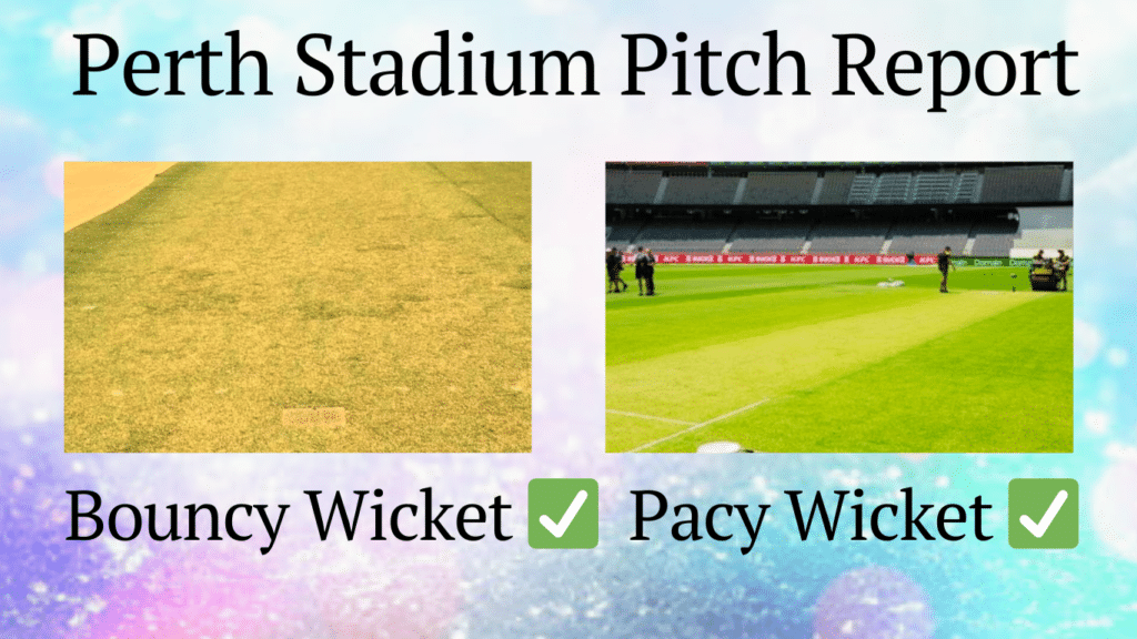 Perth Stadium Pitch Report | Batting or Bowling Pitch | T20 Records | Fantasy Tips |