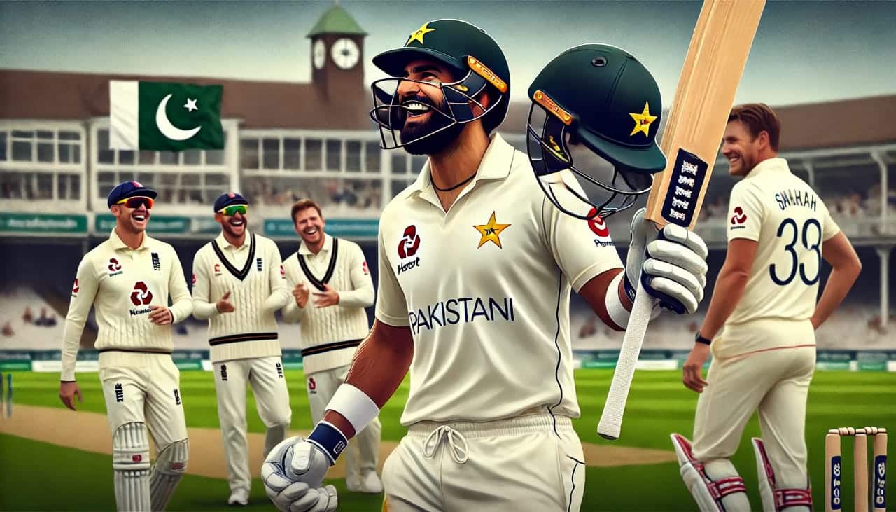 "Kamran Ghulam Smashes Century on Debut in 2nd Test Against England"