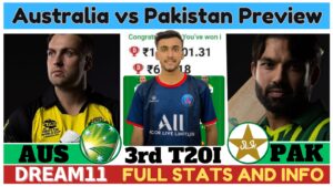 Australia vs Pakistan 3rd T20I Preview | AUS VS PAK