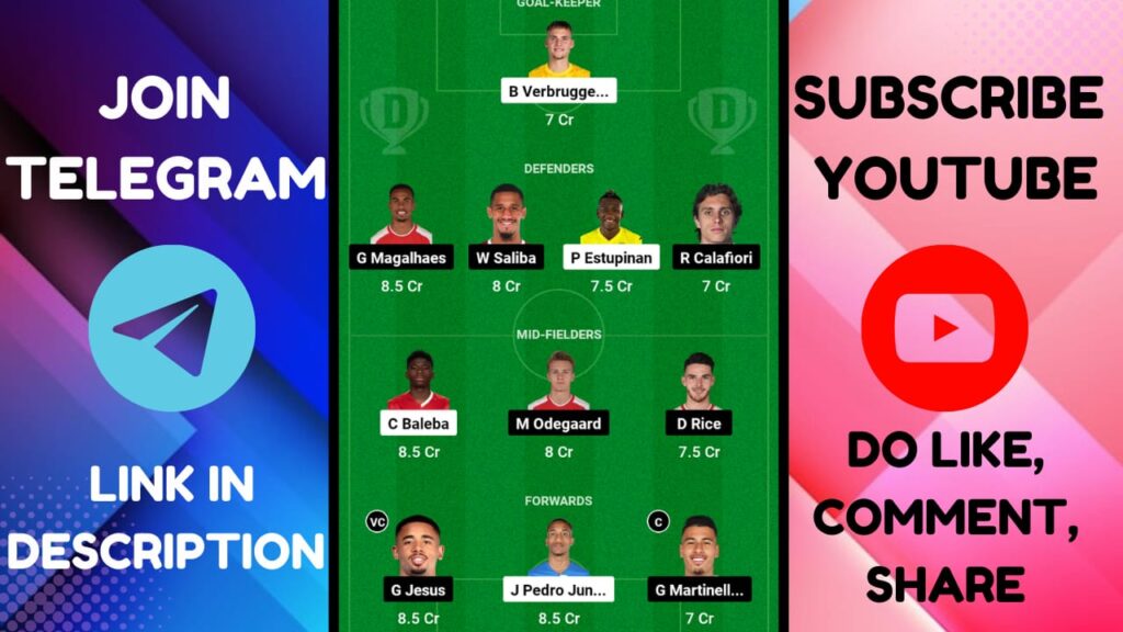 BHA VS ARS Dream11 Prediction | Brighton vs Arsenal Dream11 Team |