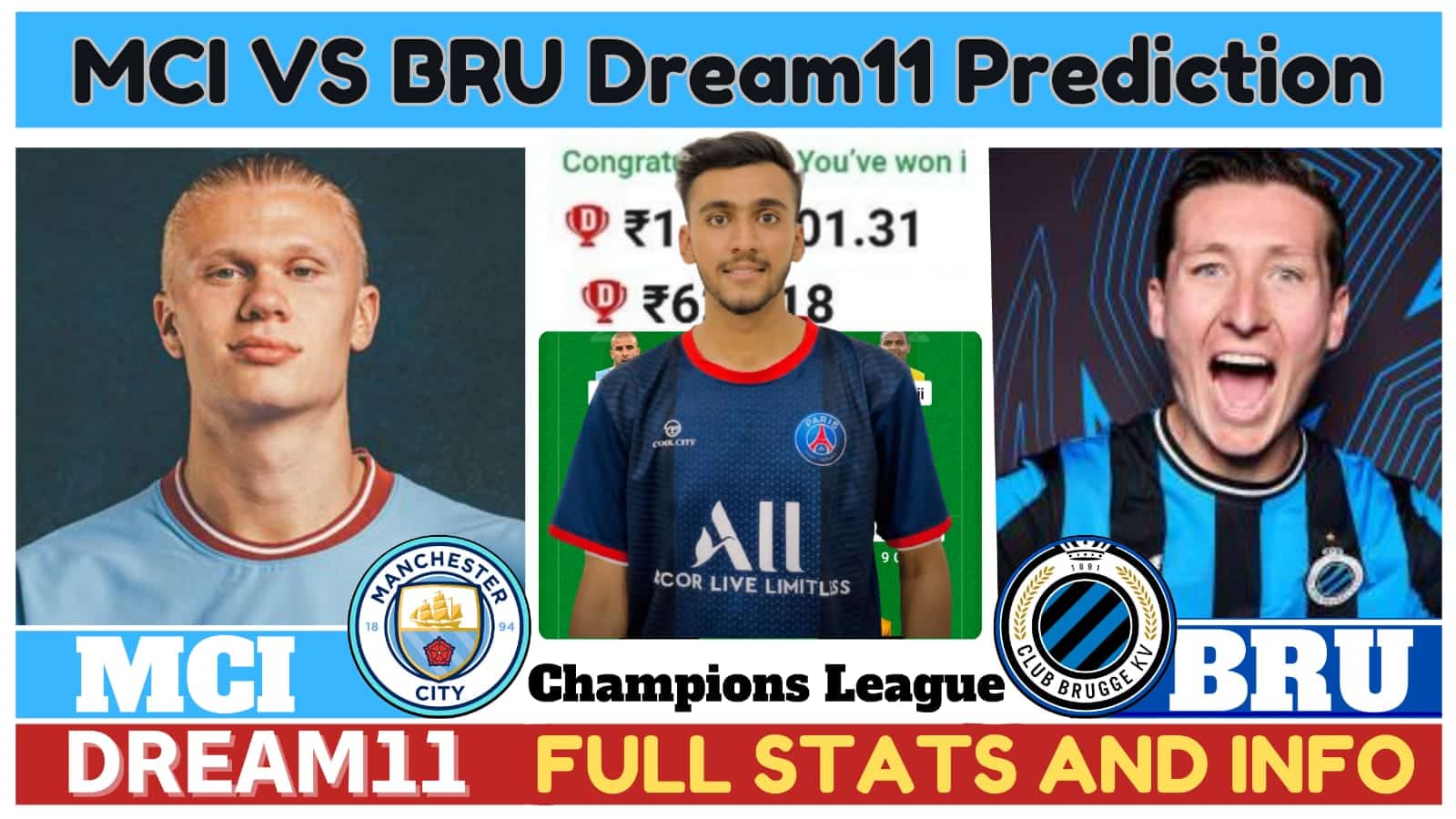 MCI VS BRU Dream11 Prediction| MCI VS BRU Dream11 Team|
