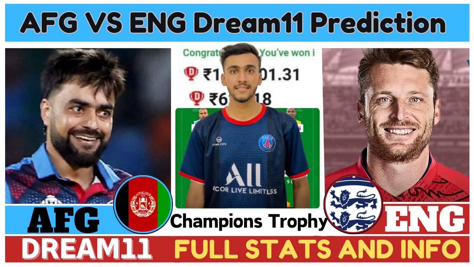 AFG VS ENG Dream11 Prediction, Afghanistan vs England Pitch Report, Top Picks|