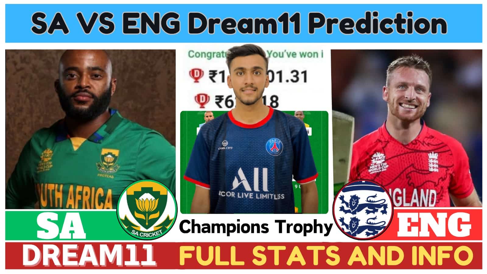 SA VS ENG Dream11 Prediction, South Africa vs England Pitch Report, Top Picks |