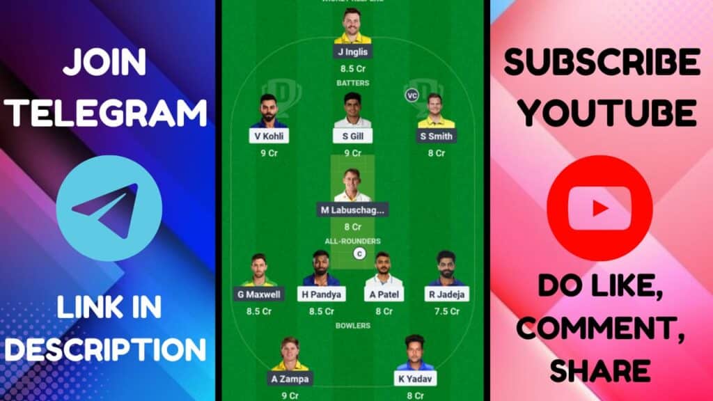 IND VS AUS Dream11 Prediction, India vs Australia 1st Semi Final Pitch Report, Dream11 Team|