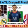 RM VS ATL Dream11 Prediction, Real Madrid vs Atletico Madrid UEFA Champions League Dream11 Team|