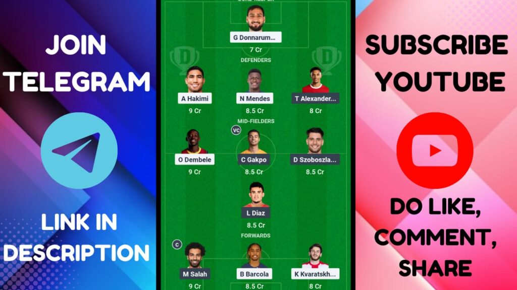 PSG VS LIV Dream11 Prediction, PSG VS Liverpool UEFA Champions League Dream11 Team|
