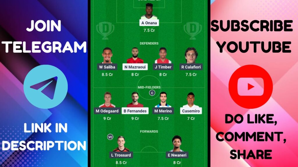 MUN VS ARS Dream11 Prediction, Manchester United vs Arsenal Dream11 Team |