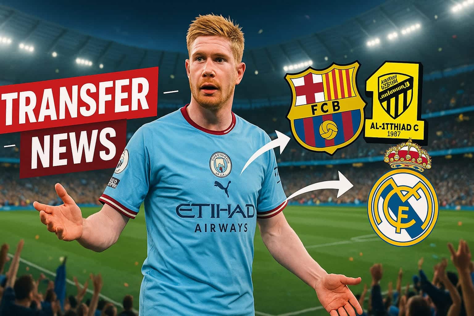 Kevin De Bruyne Transfer News: Aston Villa in Shock Move as MLS & Saudi Clubs Circle