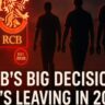 3 RCB Players Who Might Be Released Before IPL 2026 - RCB’s Big Decision