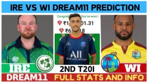 IRE vs WI Dream11 Prediction, Pitch Report, Head To Head, IRE vs WI Dream11 Team