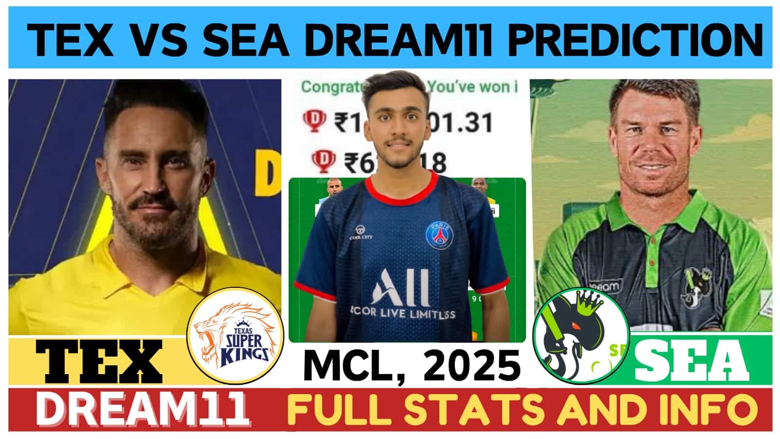 TEX vs SEA Dream11 Prediction, Pitch Report, Head To Head, TEX vs SEA Dream11 Team