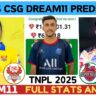 DD vs CSG Dream11 Prediction, Pitch Report, Head To Head, DD vs CSG Dream11 Team