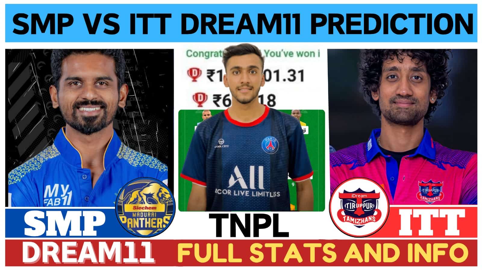 SMP vs ITT Dream11 Prediction, Pitch Report, Head To Head, SMP vs ITT Dream11 Team