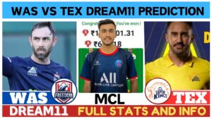 WAS vs TEX Dream11 Prediction, Pitch Report, Head To Head, WAS vs TEX Dream11 Team