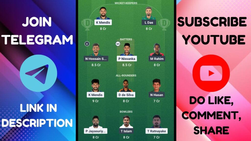 SL vs BAN Dream11 Prediction 2nd Test, Pitch Report, Head To Head, SL vs BAN Dream11 Team