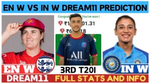 EN W vs IN W Dream11 Prediction, Pitch Report, Head To Head, EN W vs IN W Dream11 Team