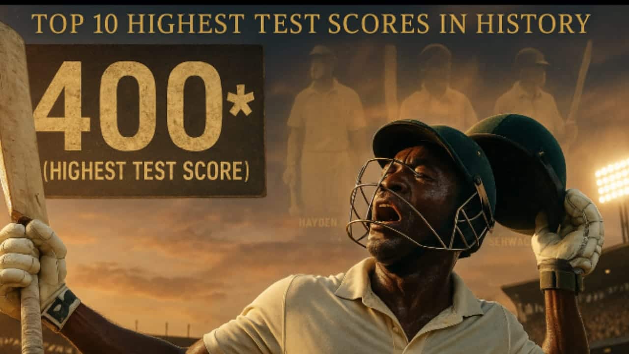 Top 10 Highest Test Scores by a Batsman: 400 Runs in One Inning?