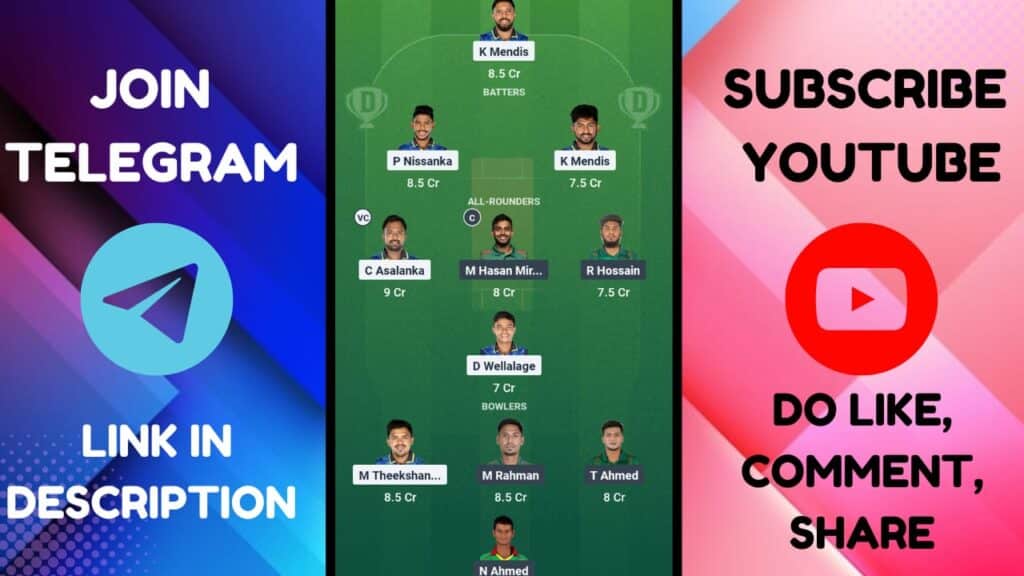 SL vs BAN 1st T20I Dream11 Prediction, Pitch Report, Head To Head, SL vs BAN Dream11 Team