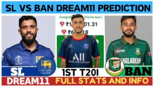 SL vs BAN 1st T20I Dream11 Prediction, Pitch Report, Head To Head, SL vs BAN Dream11 Team