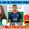 IR W vs ZM W 2nd T20I Dream11 Prediction, Pitch Report, Ireland Women vs Zimbabwe Women Dream11 Prediction