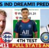 ENG vs IND 4th Test Dream11 Prediction, Pitch Report, India vs England 4th Test Dream11 Prediction