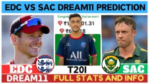 EDC vs SAC Dream11 Prediction, Pitch Report, England vs South Africa Prediction