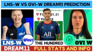 LNS W vs OVI W Dream11 Prediction, Pitch Report, London Spirit vs Oval Invincibles