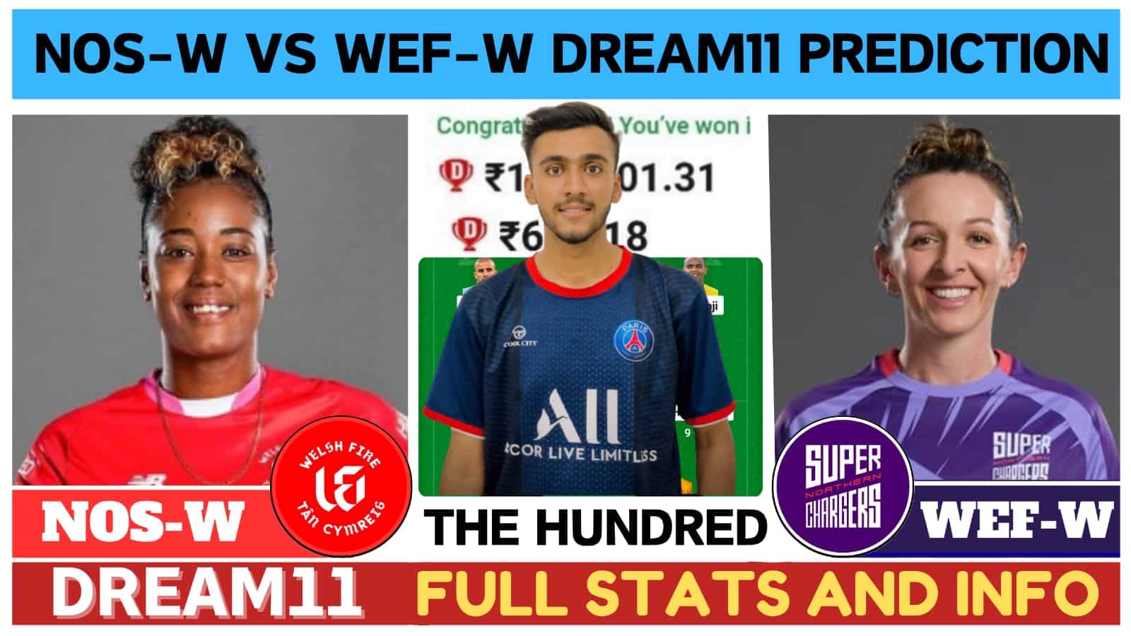 NOS W vs WEF W Dream11 Prediction, Pitch Report, NOS W vs WEF W Dream11 Team