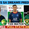 AUS vs SA Dream11 Prediction, Pitch Report, AUS vs SA Dream11 Team