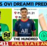 SOB vs OVI Dream11 Prediction, Pitch Report, SOB vs OVI Dream11 Team